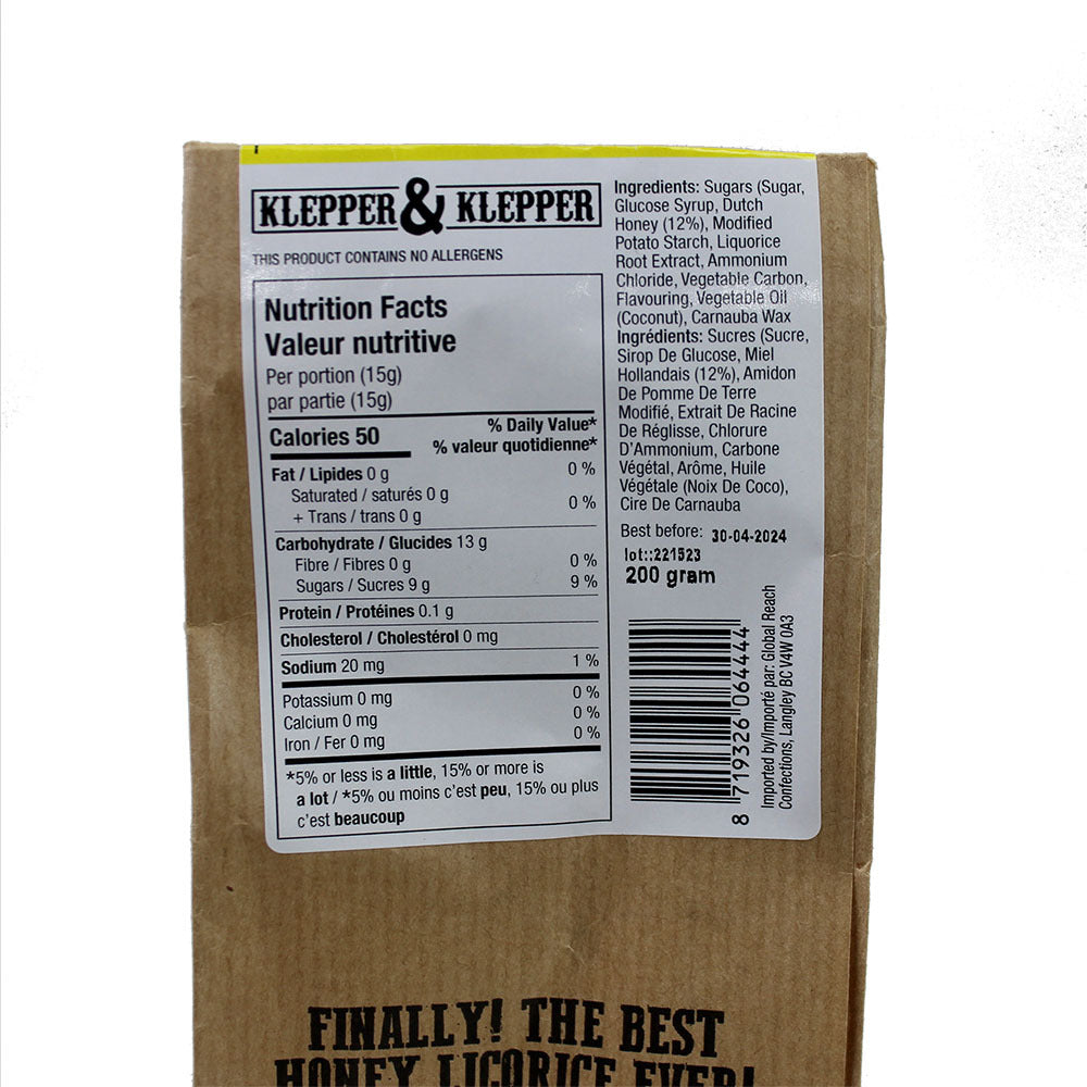 Klepper & Klepper Honey Licorice