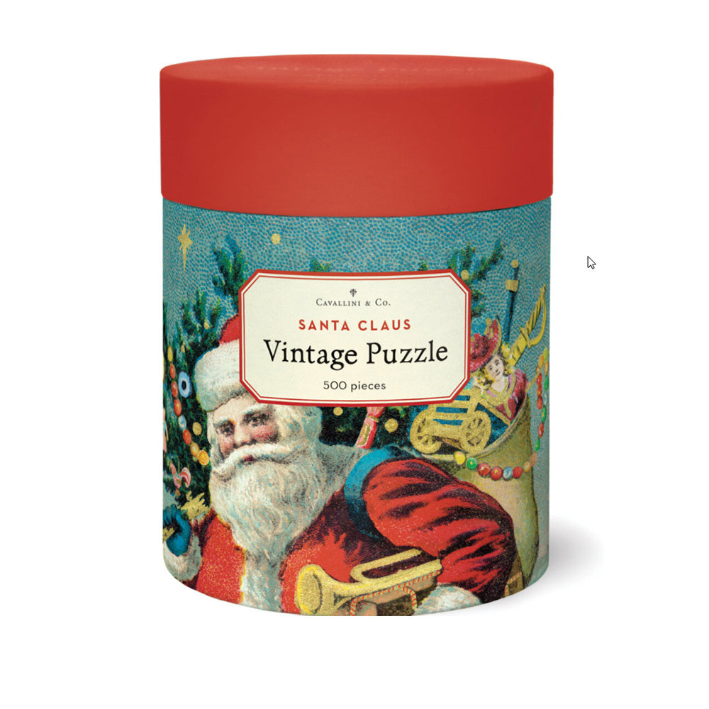 Cavallini & Co. Vintage Santa 500 Piece Puzzle