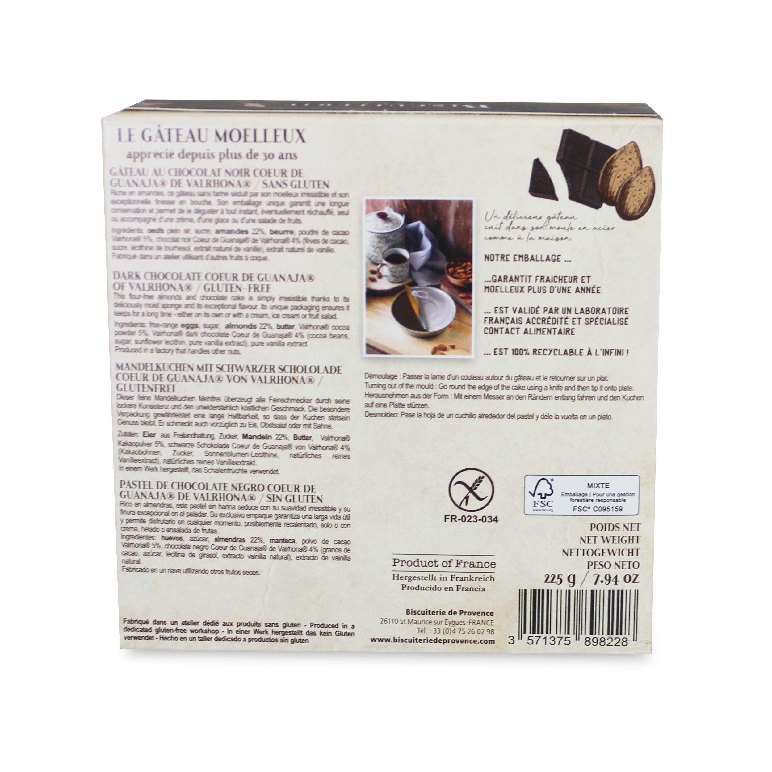 Biscuiterie de Provence Amande & Chocolat Noir 225g – Chelsea