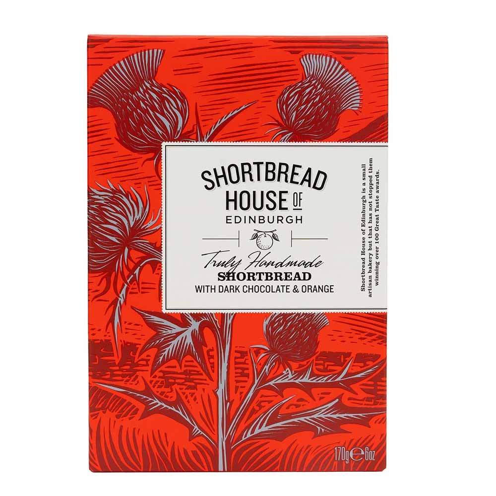 Shortbread House Dark Chocolate Chip & Orange Fingers Box 170g