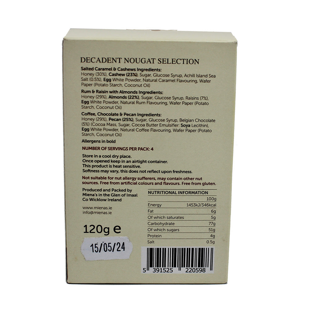 Miena's Irish Handmade Nougat Decadent Selection (120g)