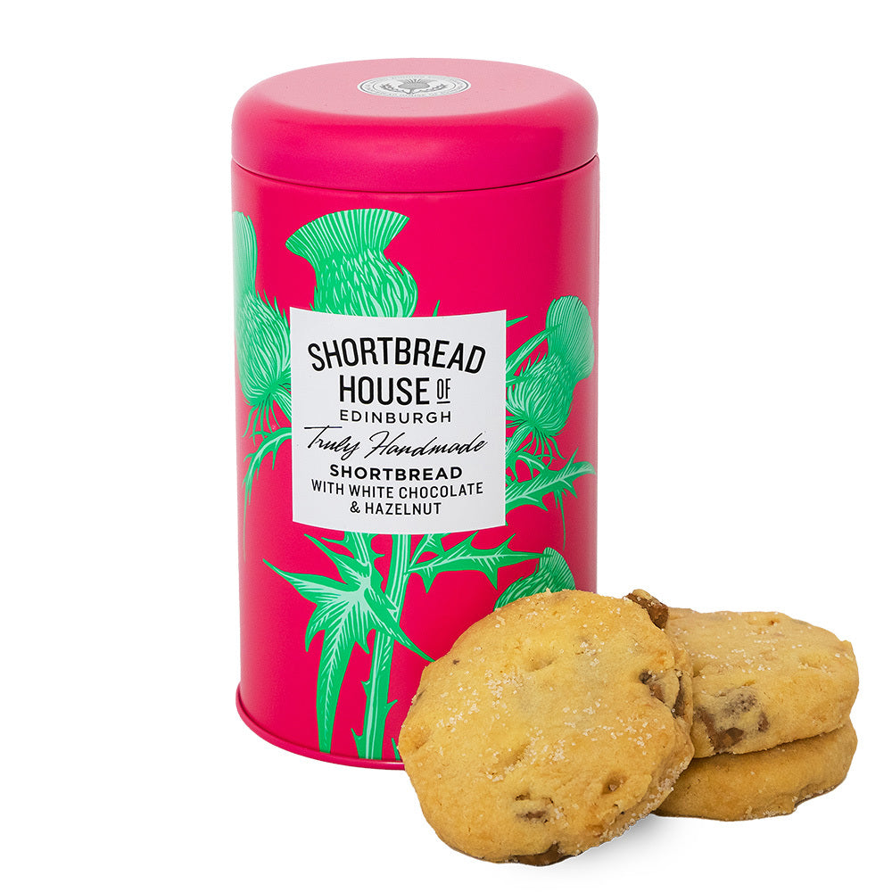 Shortbread House Tin With Hazelnut & White Chocolate 140g