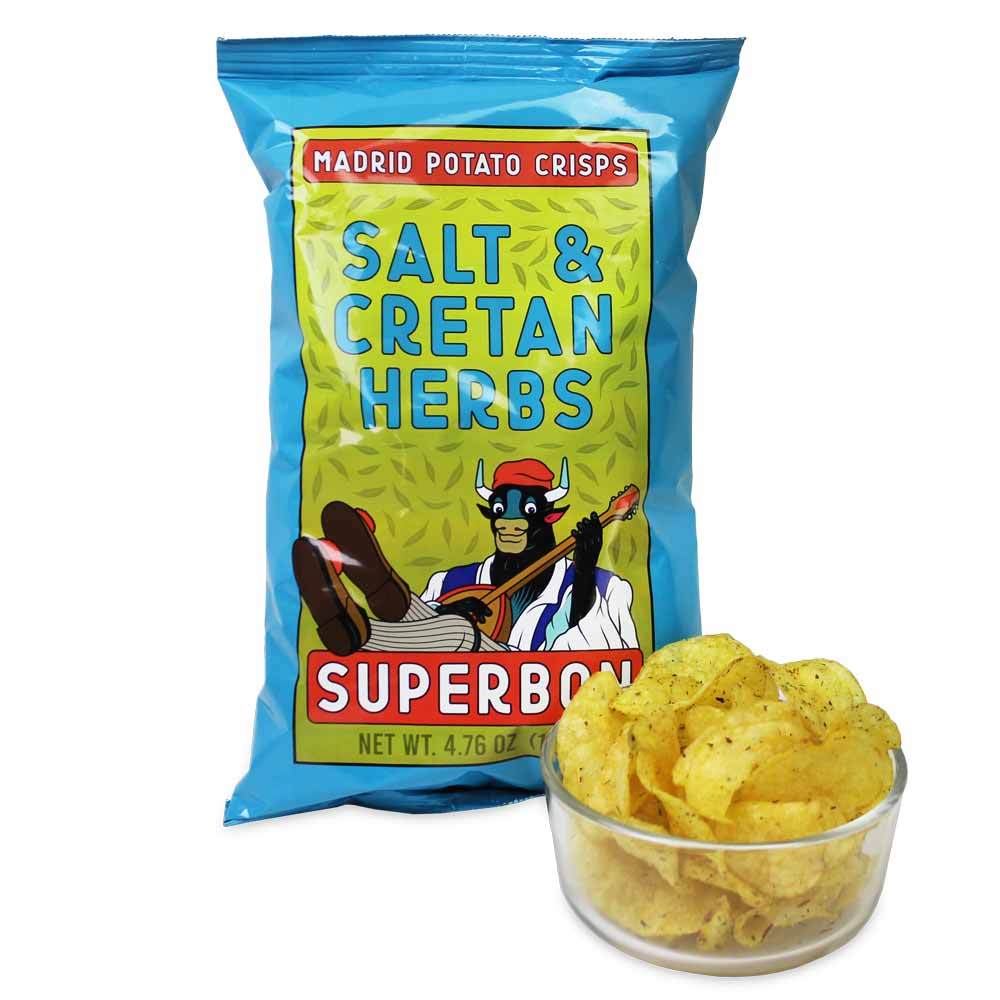 SUPERBON Cretian Herb Potato Chip (3 x 125g bags)