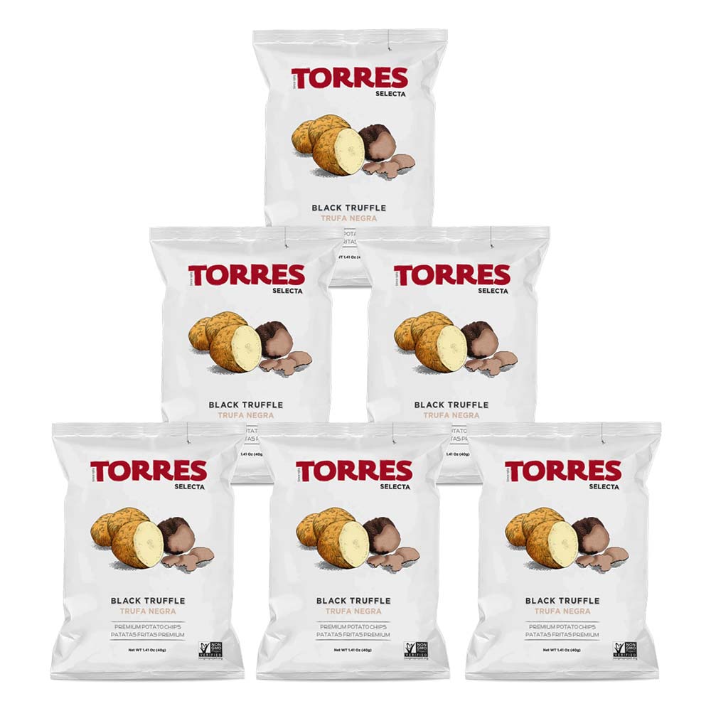 Torres Black Truffle Chips 40g (6-Pack)