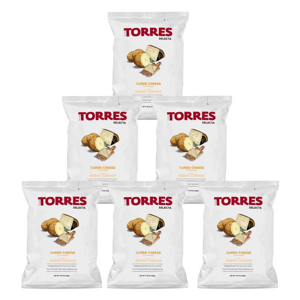 Torres Cured Cheese Chips 50g (6-Pack)