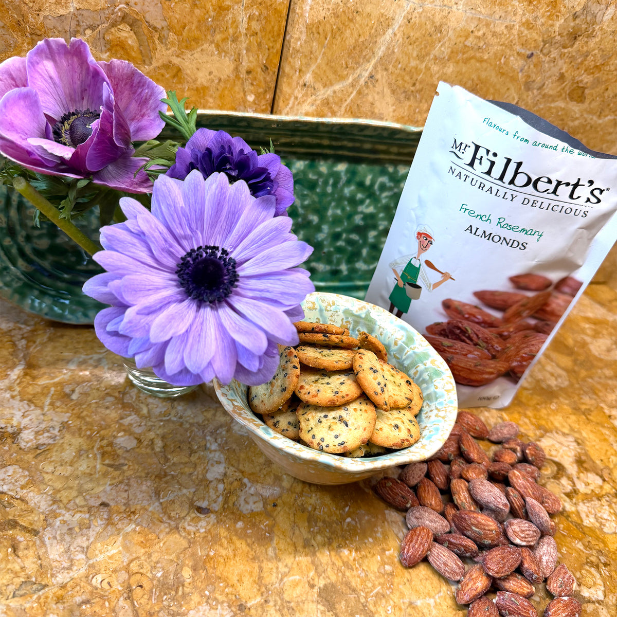 Botanical Tea Party Gift Set with Snacks