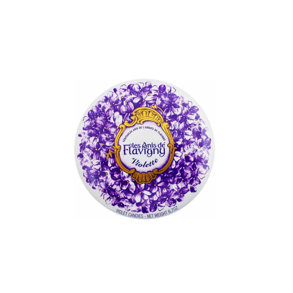 Les Anis de Flavigny Violet Flavored Anise Candy Tin 189g
