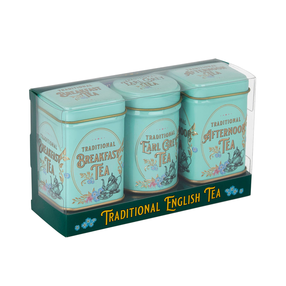 New English Vintage 3 Mini Tins Loose Tea