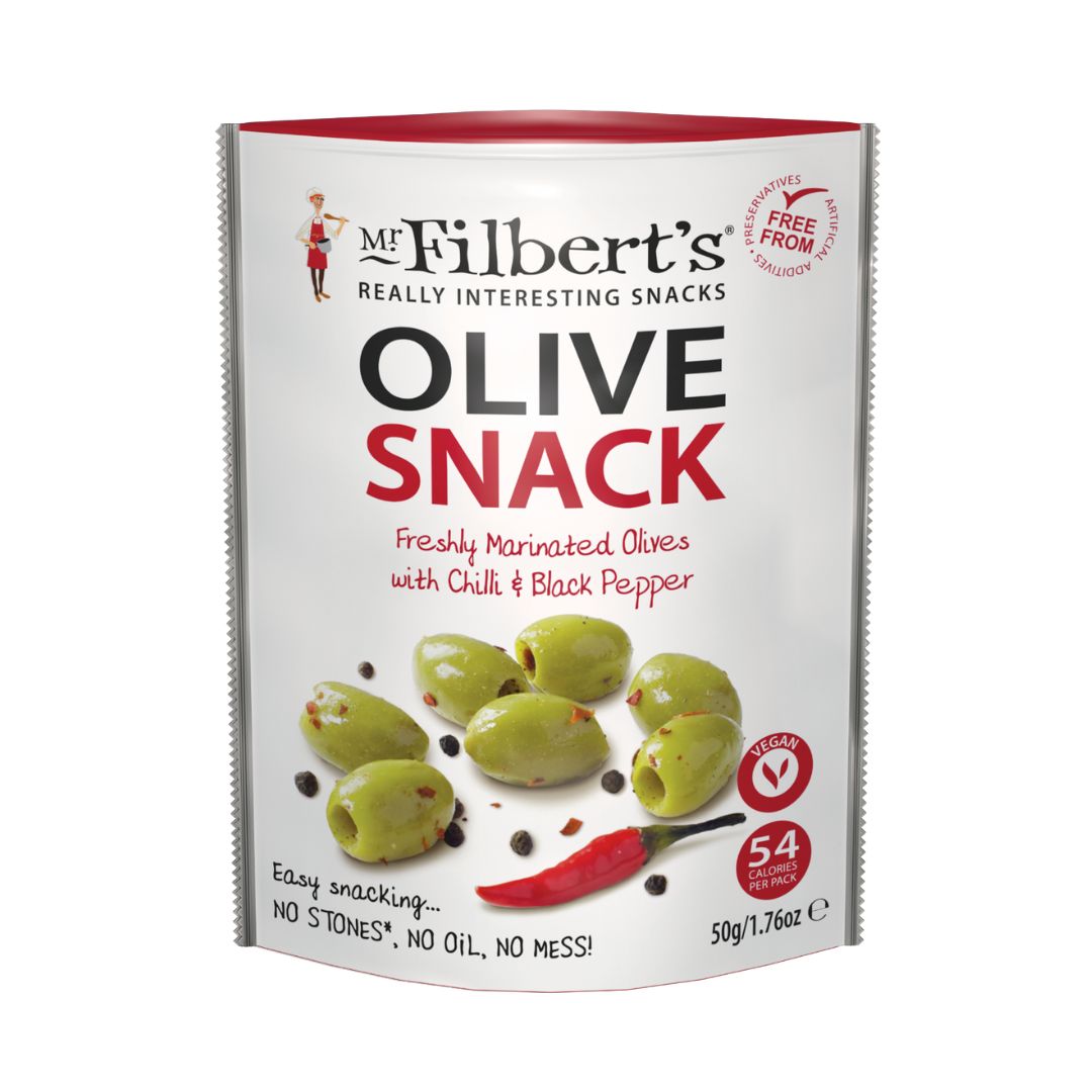 Mr. Filbert’s Green Olives with Chilli (50g)