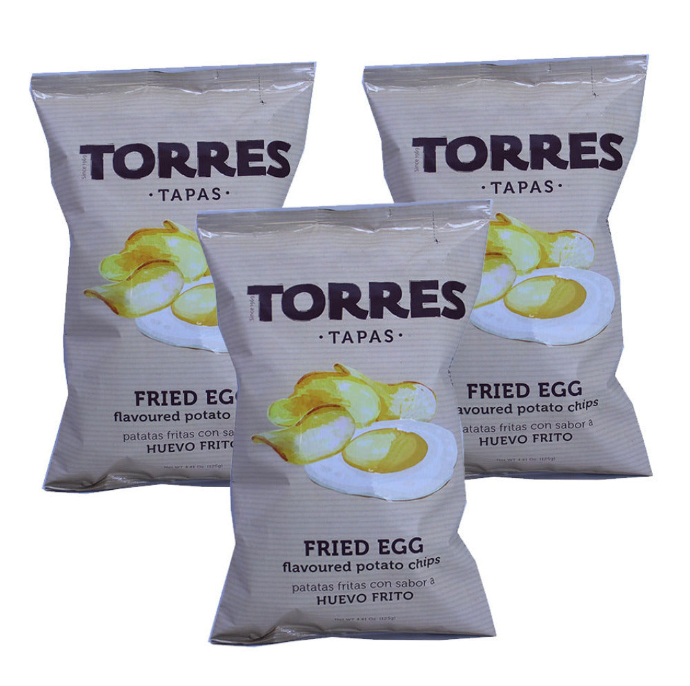 Torres Fried Egg Flavored Potato Chips 125g (3-Pack)