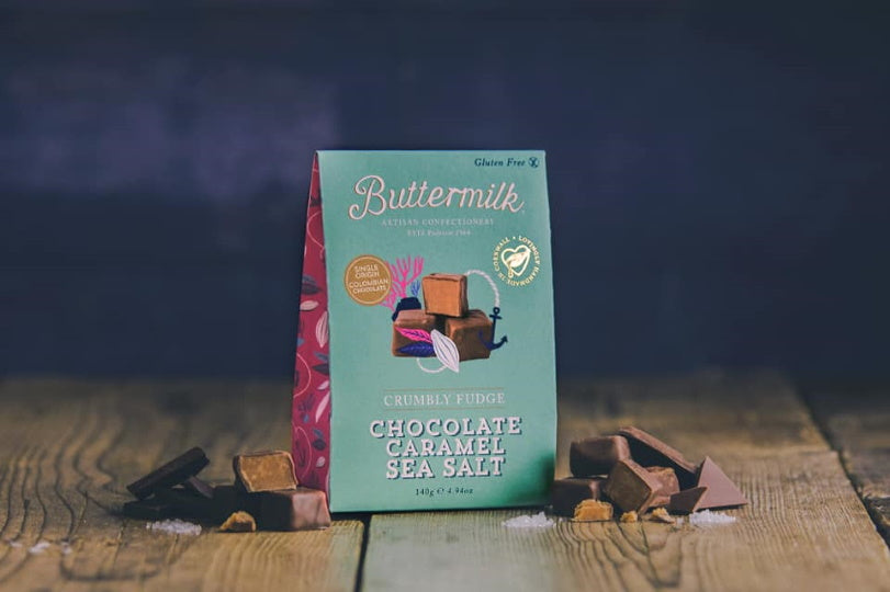 Buttermilk Chocolate Caramel Sea Salt Fudge 140g
