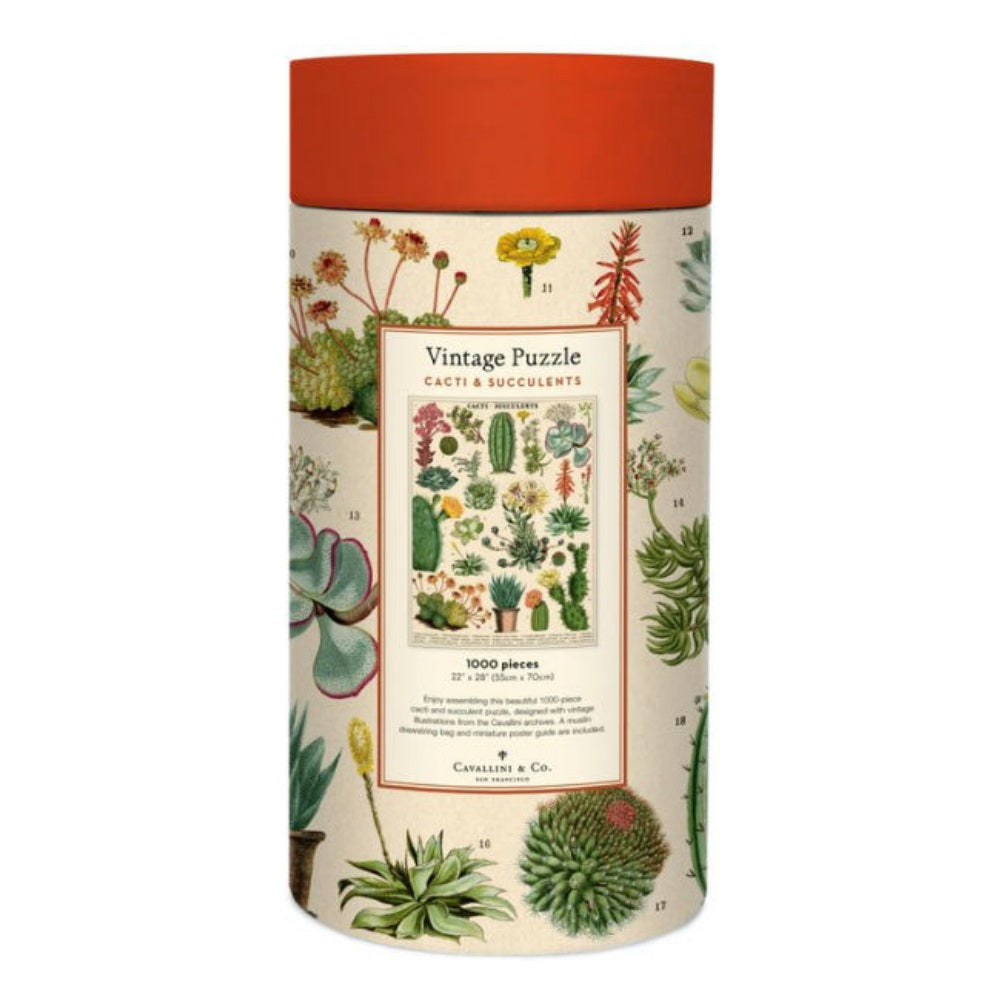 Cavallini & Co. Cacti & Succulents 1000 Piece Puzzle