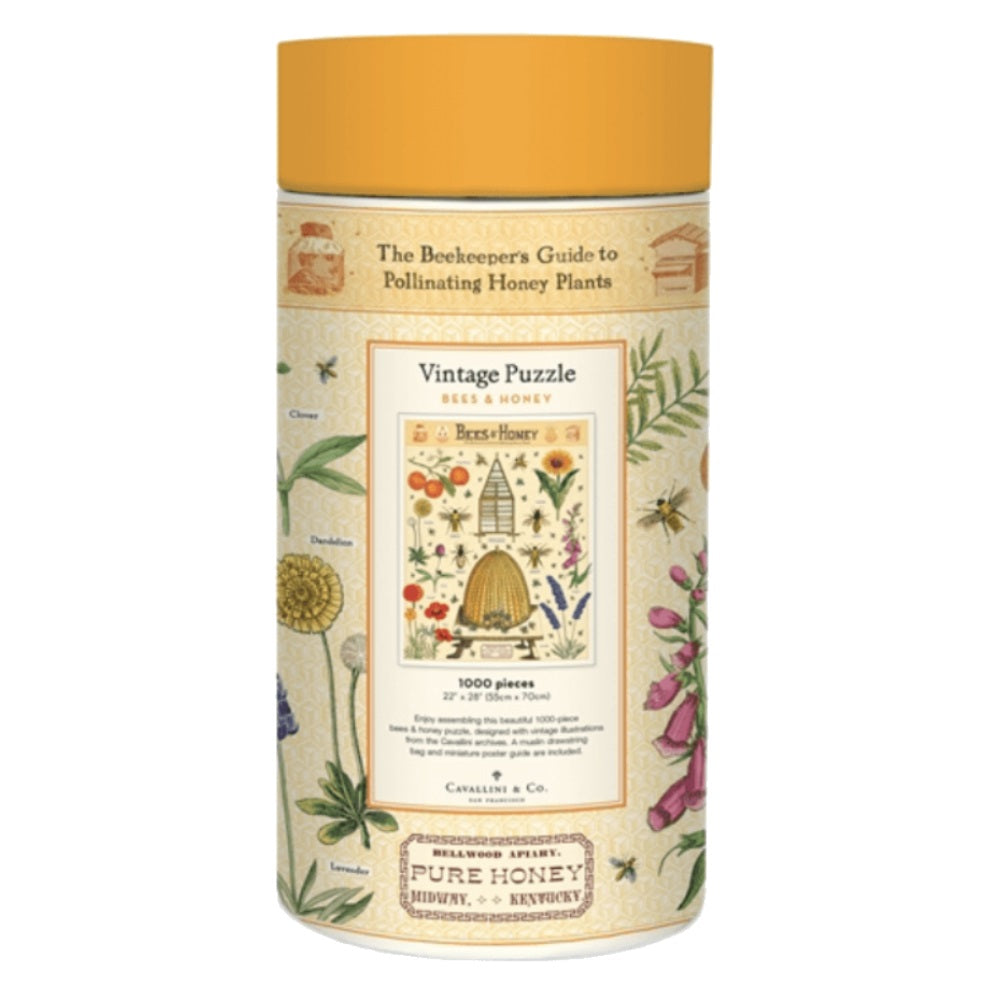 Cavallini & Co. Bees & Honey 1000 Piece Puzzle