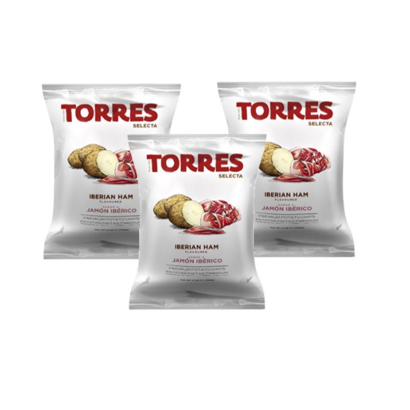 Torres Iberian Ham Chips 125g (3-Pack)