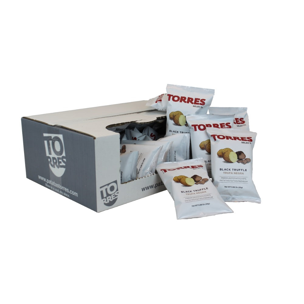 Torres Black Truffle Chips 25g (Case- 24 Bags)