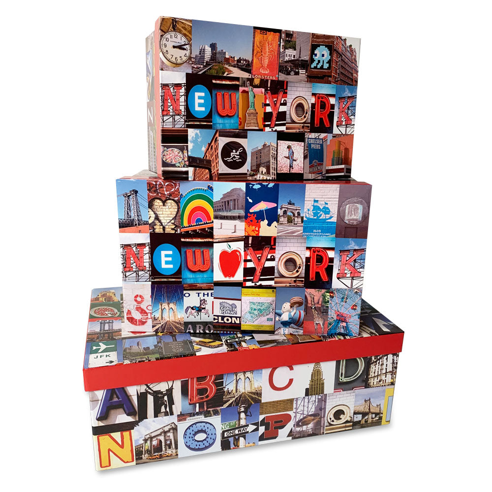 New York Modern Decorative Boxes (Set of 3)