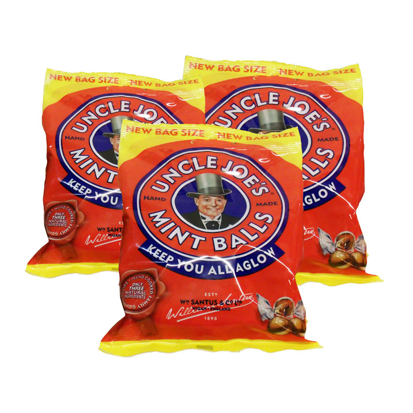 Uncle Joe's Mint Balls Bags 90g (3-Pack)