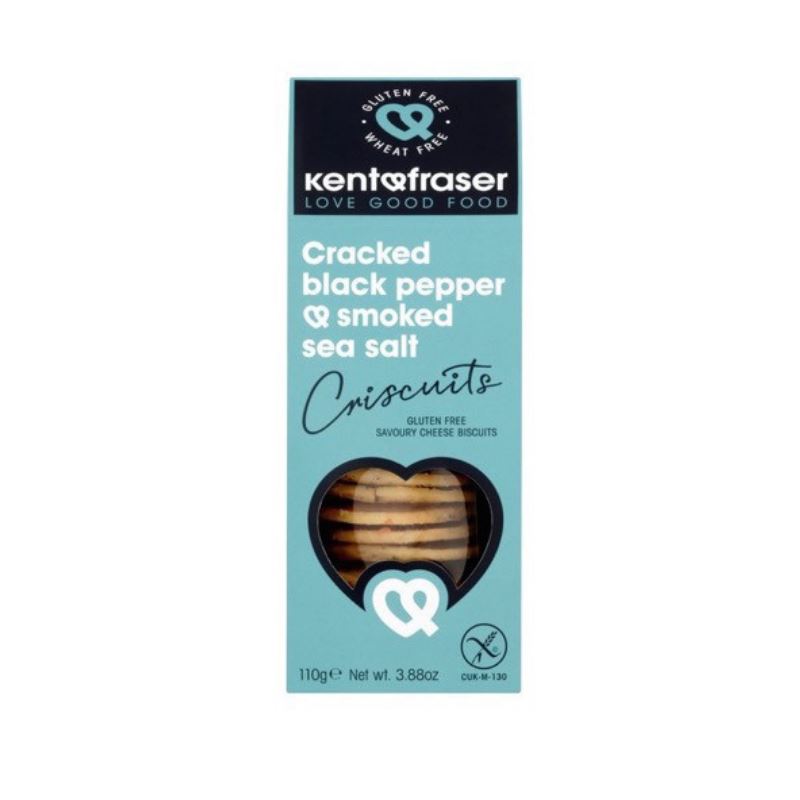 Kent & Fraser Cracked Black Pepper & Smoked Sea Salt Criscuits
