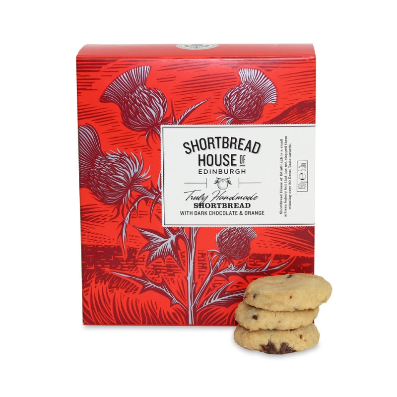 Shortbread House Dark Chocolate & Orange Mini Rounds Box 150g