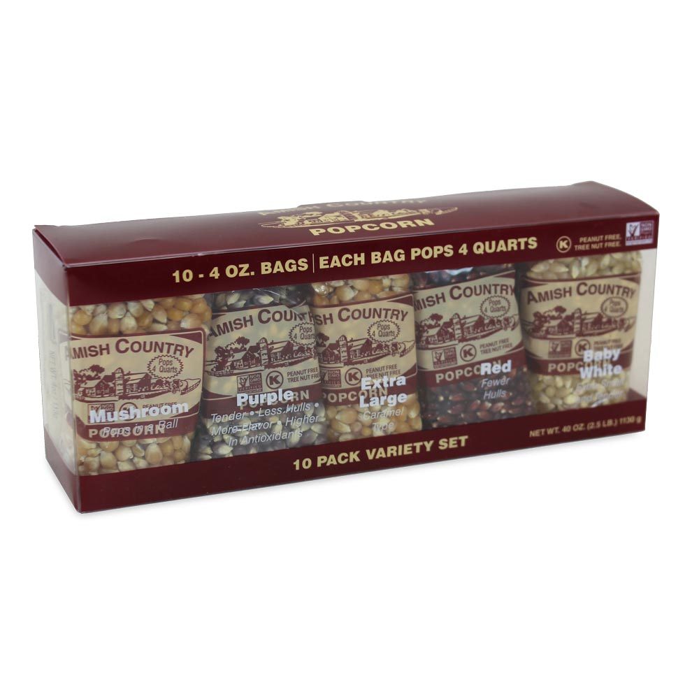 Amish Country Popcorn Variety 10-Pack (2.5lb)