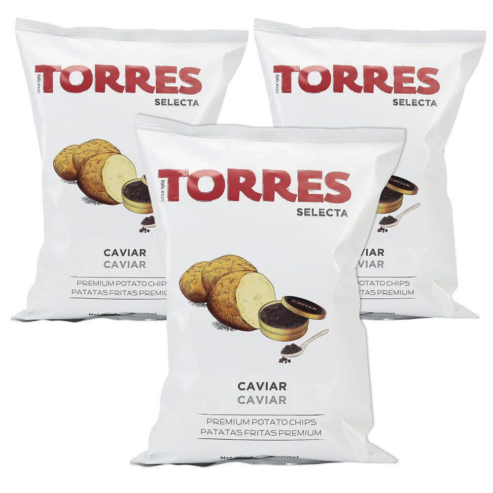 Torres Caviar Flavored Potato Chips 125g (3-Pack)