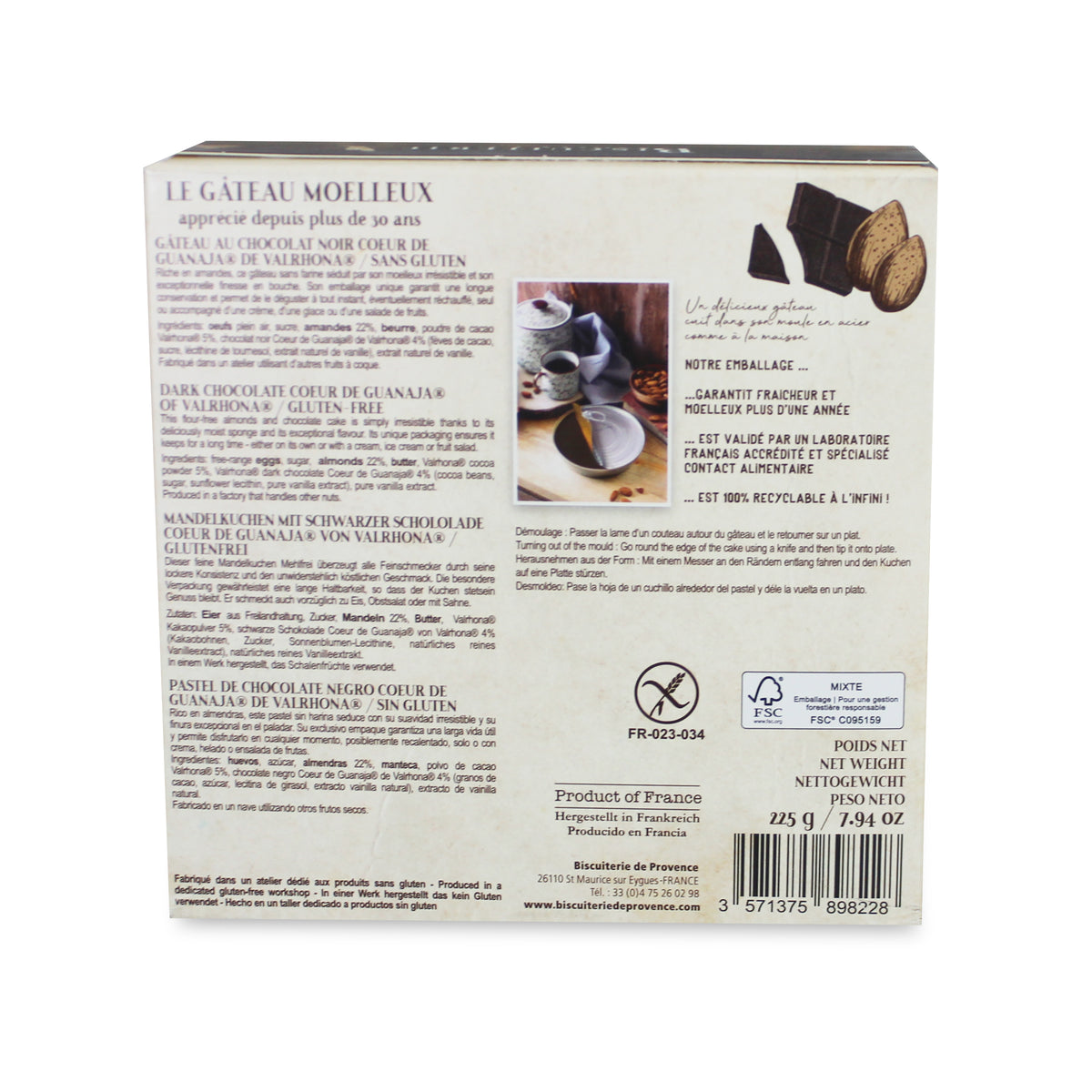 Biscuiterie de Provence Amande & Chocolat Noir 225g