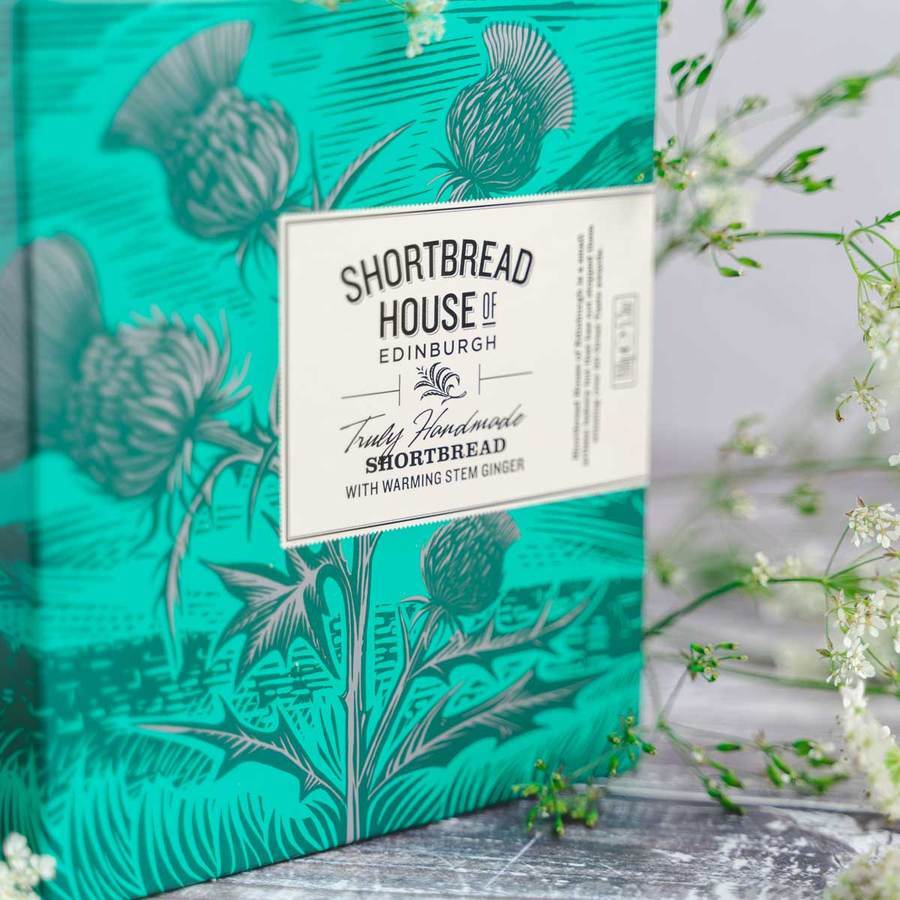 Shortbread House Stem Ginger Mini Rounds Box 150g
