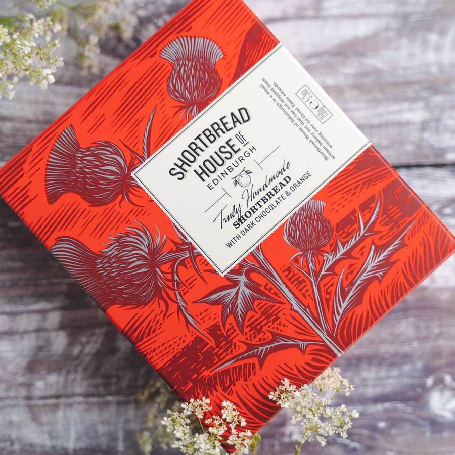 Shortbread House Dark Chocolate & Orange Mini Rounds Box 150g