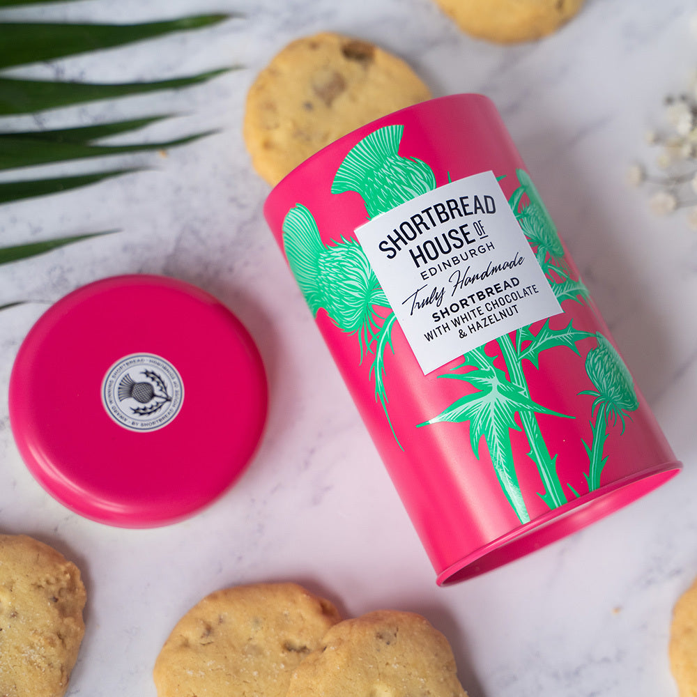 Shortbread House Tin With Hazelnut & White Chocolate 140g