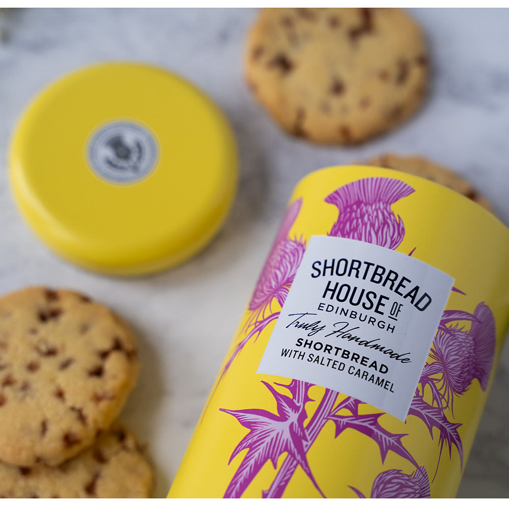Shortbread House Tin With Salted Caramel 140g