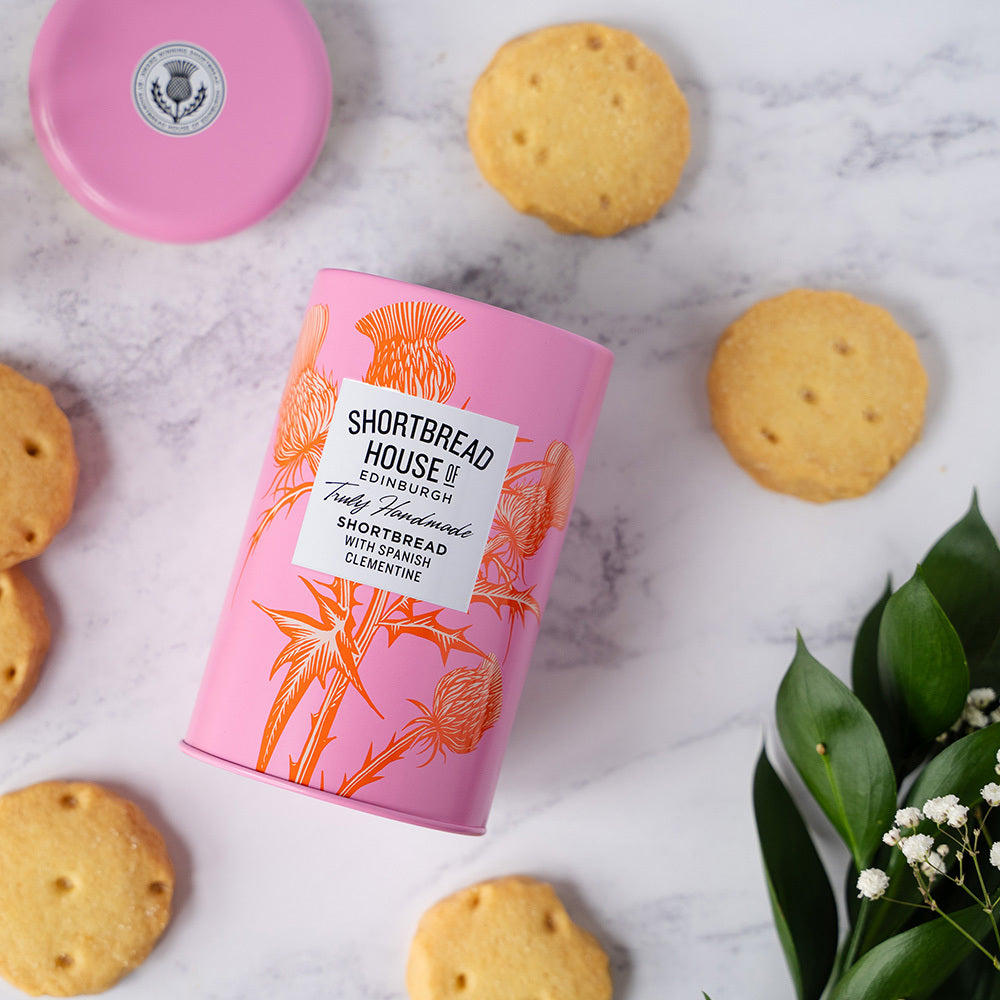 Shortbread House Tin with Spanish Clementine (140g)