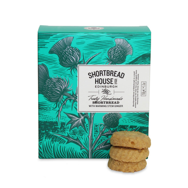 Shortbread House Stem Ginger Mini Rounds Box 150g
