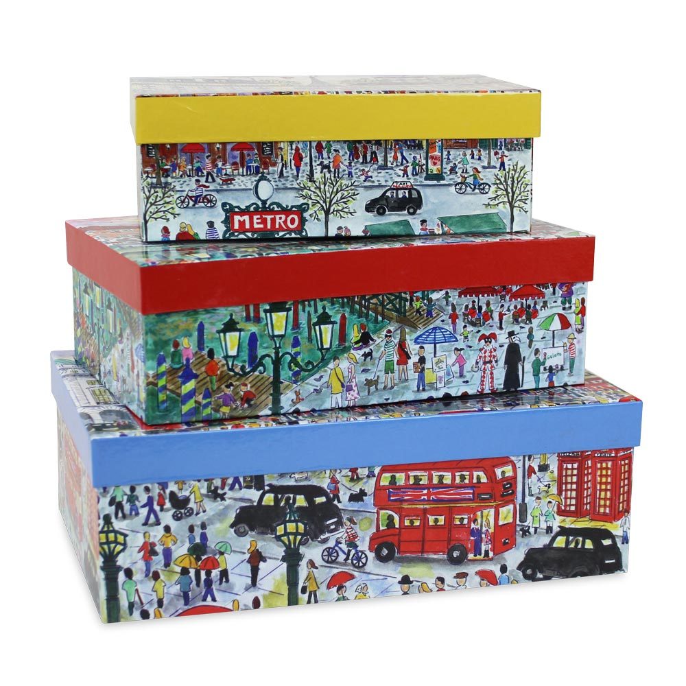 Michael Storrings - European Boxes Set of 3 – Chelsea Market Baskets