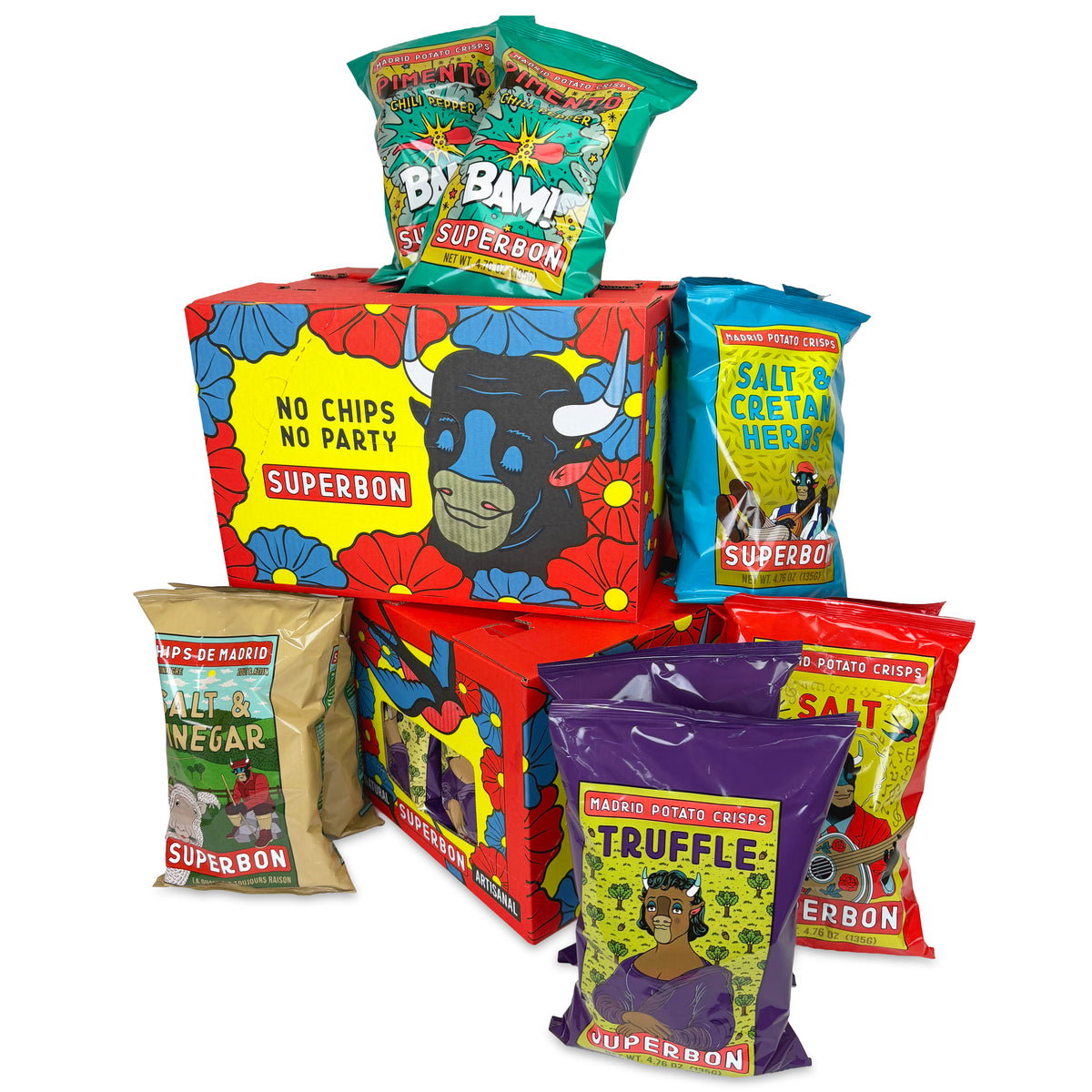 SUPERBON Variety Pack (10 x 125g bags)