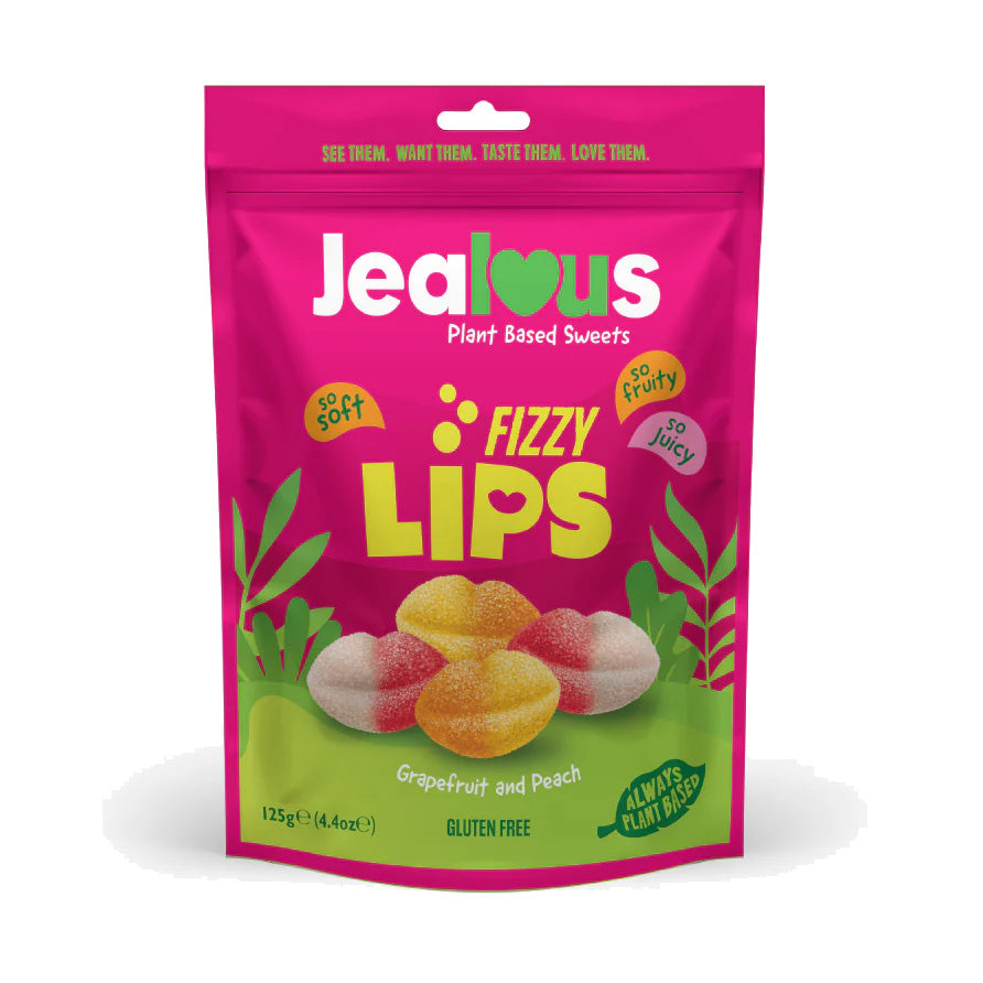Jealous Sweets Fizzy Lips 125g