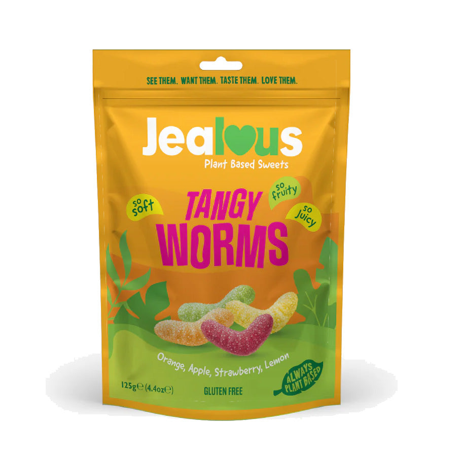 Jealous Sweets Tangy Worms 125g