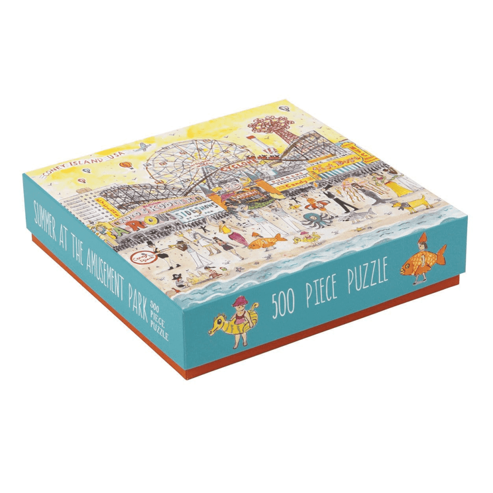 Michael Storrings- Summer at the Amusement Park 500 Piece Jigsaw Puzzle