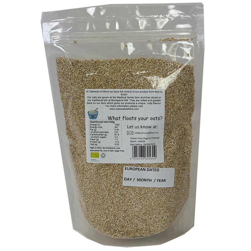 Oatmeal Of Alford Organic Gluten Free Pinhead Oatmeal (1kg)