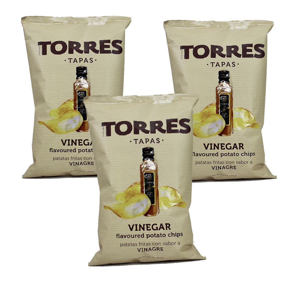 Torres Vinegar Flavored Potato Chips 125g (3-Pack)